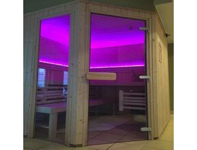 Professionelle 24V RGB LED-Streifen IP65 – 5m Sauna-Komplettset mit Fernbedienung