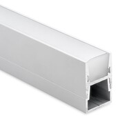Wasserdichter LED-Streifen 100 cm IP65 in weißem Aluminiumprofil – Außenbeleuchtung, wetterfest, dimmbar, 12V/24V, inkl. Montagezubehör Wasserdichter LED-Streifen 100 cm IP65 in weißem Aluminiumprofil – Außenbeleuchtung, wetterfest, dimmbar, 12V/24V, inkl. Montagezubehör