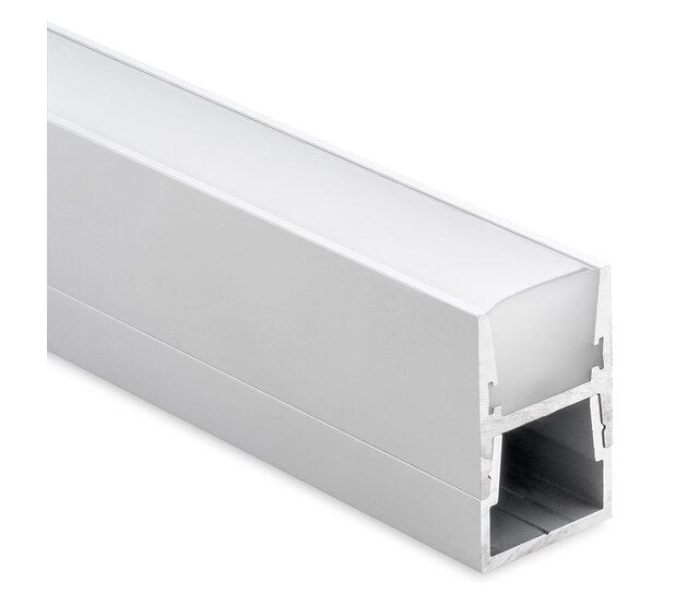 Wasserdichter LED-Streifen 100 cm IP65 in weißem Aluminiumprofil – Außenbeleuchtung, wetterfest, dimmbar, 12V/24V, inkl. Montagezubehör Wasserdichter LED-Streifen 100 cm IP65 in weißem Aluminiumprofil – Außenbeleuchtung, wetterfest, dimmbar, 12V/24V, inkl. Montagezubehör