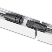 Wasserdichter LED-Streifen 25 cm mit Aluminiumprofil, IP65, 12V/24V, kaltweiß, für Außenbereich, inkl. Montagezubehör Wasserdichter LED-Streifen 25 cm mit Aluminiumprofil, IP65, 12V/24V, kaltweiß, für Außenbereich, inkl. Montagezubehör