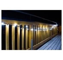5m LED Lichterkette mit 100 blinkenden LEDs, 5-fach koppelbar, warmweiße Weihnachtsbeleuchtung, für Innen und Außen, 24V, IP44 wasserdicht