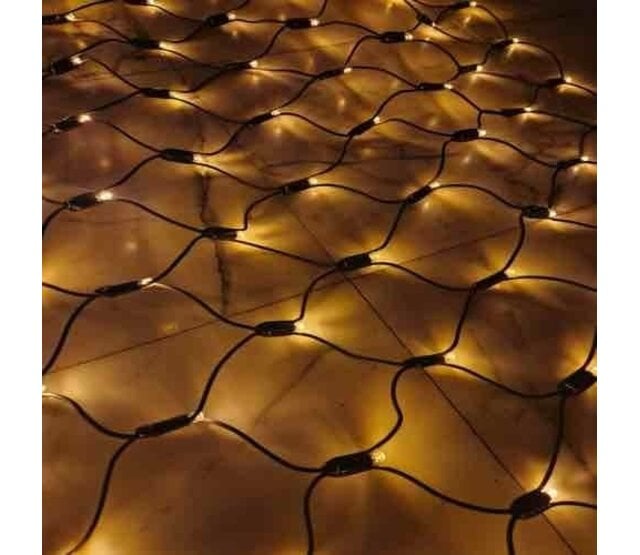 LED Weihnachtsbeleuchtung Netz 1,5x4m - 480 Warmweiße