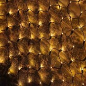1,5 x 10 m LED Lichternetz - 1200 LEDs - Warmweiß (3000K) - IP67 wasserdicht - PRO LUKSUS - Innen- und Außenbereich - 24V Niedervolt - Energieeffizient - Dauer- und Blinkfunktion