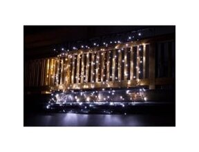LED Weihnachtsbeleuchtung hängend für Innen & Außen 2 x 6 m Warmweiß IP44