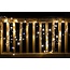 Warmweiße LED-Eiszapfen-Kerzenleuchte, 50 x 90 cm, energieeffizienter LED-Streifen, frostresistente Weihnachtsbeleuchtung für Außenbereich, wetterfest, inkl. Montagezubehör