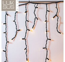 9 m Eiszapfen-Lichterkette, 300 LEDs Amber