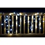 LED-Eiszapfen-Kerzenlicht, 1 x 1,5 Meter, Weiß, Eiskristall-Effekt, Außen- und Innenbeleuchtung, Energieeffizient, Frosted-LED-Technologie, IP44 Wasserschutz, Weihnachtsdeko