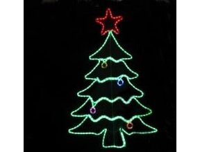 Wasserdichter Weihnachtsbaum mit bunten LED-Lämpchen für Innen & Außen