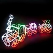 LED-Weihnachtszug für Innen & Außen, 175 cm Länge, mit 200 warmweißen LED-Streifen, wetterfest, 24V Niedervolt-Betrieb, inkl. Transformator, ideal für Garten, Terrasse oder Wohnzimmerdekoration LED-Weihnachtszug für Innen & Außen, 175 cm Länge, mit 200 warmweißen LED-Streifen, wetterfest, 24V Niedervolt-Betrieb, inkl. Transformator, ideal für Garten, Terrasse oder Wohnzimmerdekoration