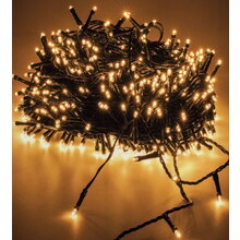 LED Lichterkette warmweiß 200 LEDs – 14m mit 8 Modi & Timer – IP44 innen & außen – LUKSUS