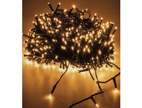 LED Lichterkette warmweiß 200 LEDs – 14m mit 8 Modi & Timer – IP44 innen & außen – LUKSUS