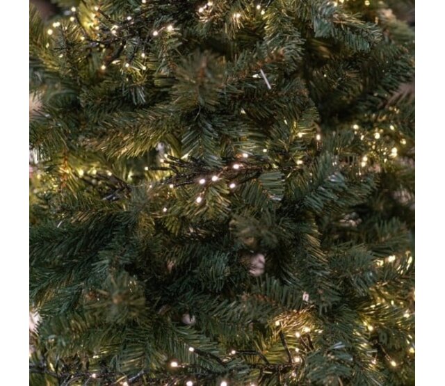 Warmweiße Weihnachtsbeleuchtung – 200 LEDs, 14 Meter, 8 Lichtmodi, Timer, IP44 für Innen- und Außenbereich – LUKSUS