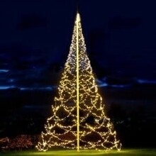 Weihnachtsbaum für Fahnenmast – 10 m hoch, 2000 LEDs, wetterfest
