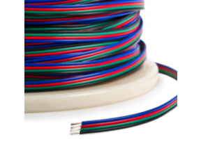 RGB LED Kabel 4-polig, 4x0,56mm² – 1 Meter pro laufendem Meter