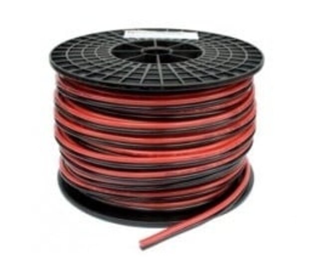 LED Streifen Anschlusskabel 2-polig, YZWL 2×0,75mm², 100 Meter Rolle, schwarz-rot – Hochflexibel, 12V/24V, für LED-Beleuchtung, ideal für Innen- und Außenbereich LED Streifen Anschlusskabel 2-polig, YZWL 2×0,75mm², 100 Meter Rolle, schwarz-rot – Hochflexibel, 12V/24V, für LED-Beleuchtung, ideal für Innen- und Außenbereich