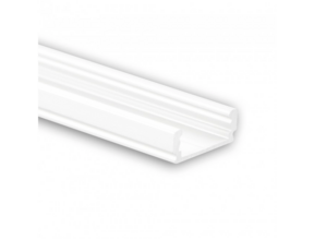 LED Aluprofil flach 30m mit Abdeckung 16,80x6,47mm PL1 weiß für LED Streifen