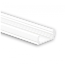 LED Alu Profil flach 50m mit Abdeckung 16,80x6,47mm PL1 weiß für LED Streifen