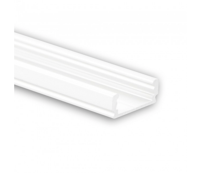 LED Aluminiumprofil flach 50m inkl. Abdeckung 16,80mm x 6,47mm PL1 (weiß) für LED Streifen – präzise Montage, optimale Lichtstreuung, hochwertige Verarbeitung