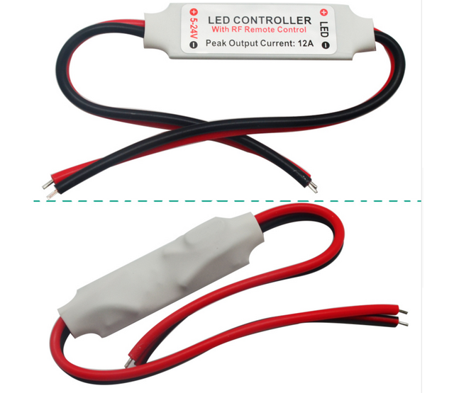 LED Streifen Dimmer für einfarbige LED Streifen – Präzise Helligkeitsregelung für 12V/24V LED-Beleuchtung, kompatibel mit RGBW-Controllern, PWM-Technologie, max. 144W/6A, einfache Installation, inkl. Fernbedienung LED Streifen Dimmer für einfarbige LED Streifen – Präzise Helligkeitsregelung für 12V/24V LED-Beleuchtung, kompatibel mit RGBW-Controllern, PWM-Technologie, max. 144W/6A, einfache Installation, inkl. Fernbedienung