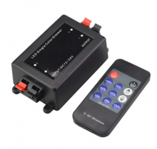 Funk-LED-Streifen-Dimmer mit Fernbedienung – 12V/24V, 8A, PWM-Technologie, für RGB/RGBW/LED-Streifen, kompatibel mit 96W (12V) & 192W (24V), einfache Installation, präzise Helligkeitssteuerung
