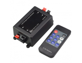 Funk LED Streifen Dimmer mit Fernbedienung | 12/24V | 8A | Stufenlose Helligkeit