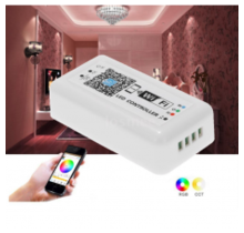 Bluetooth LED Streifen Controller – Weiß & Warmweiß, dimmbar, 12V/24V, RGBW, App-Steuerung, kompatibel mit Alexa & Google Home, für Innen- und Außenbeleuchtung