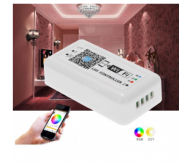 Bluetooth LED Streifen Controller – Weiß & Warmweiß, dimmbar, 12V/24V, RGBW, App-Steuerung, kompatibel mit Alexa & Google Home, für Innen- und Außenbeleuchtung Bluetooth LED Streifen Controller – Weiß & Warmweiß, dimmbar, 12V/24V, RGBW, App-Steuerung, kompatibel mit Alexa & Google Home, für Innen- und Außenbeleuchtung