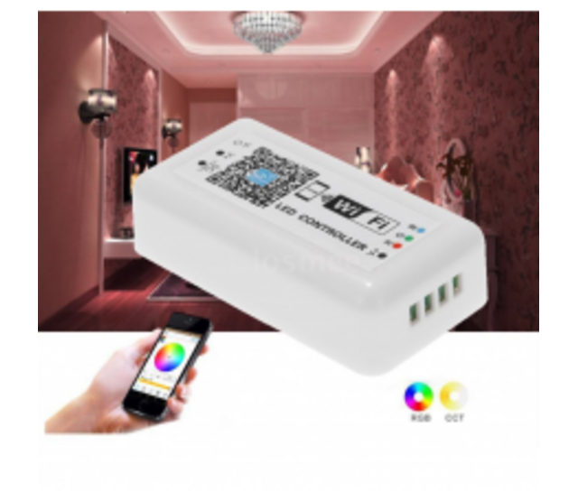 Bluetooth LED Streifen Controller – Weiß & Warmweiß, dimmbar, 12V/24V, RGBW, App-Steuerung, kompatibel mit Alexa & Google Home, für Innen- und Außenbeleuchtung Bluetooth LED Streifen Controller – Weiß & Warmweiß, dimmbar, 12V/24V, RGBW, App-Steuerung, kompatibel mit Alexa & Google Home, für Innen- und Außenbeleuchtung