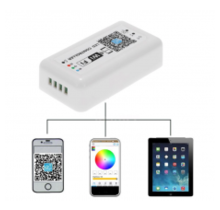RGB LED Streifen Bluetooth Controller – 24V/12V, 5m Reichweite, App-Steuerung, 16,7 Mio. Farben, Dimmen, Timer & Effekte für Smart Home Beleuchtung