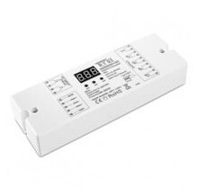 DMX-Controller Decoder 512 Kanäle, 4-Kanal 12-24V, 4x8A für RGB, RGBW, RGBWW, RGBCCT LED-Streifen, 32A Gesamtstrom, DMX512-Protokoll, ideal für Beleuchtungsanwendungen
