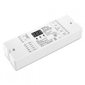 DMX-Controller Decoder 512 Kanäle, 4-Kanal 12-24V, 4x8A für LED-Streifen, RGBW-Steuerung, DMX512-Protokoll, 32A Gesamtstrom, 12-24V DC, ideal für Beleuchtungsanwendungen