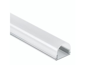 LED Alu Profil 2 m für LED Streifen mit runder Abdeckung, 16,85 x 2,01 mm, Modell 16ALU