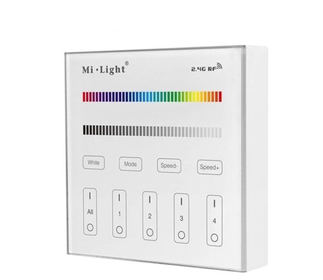 RGB / RGBW / RGBWW LED Streifen Wanddimmer – Draadlos, 24V/12V, 144W max, App- & Sprachsteuerung, kompatibel mit Alexa & Google Home, dimmbar, Farbsteuerung, für Smart Home RGB / RGBW / RGBWW LED Streifen Wanddimmer – Draadlos, 24V/12V, 144W max, App- & Sprachsteuerung, kompatibel mit Alexa & Google Home, dimmbar, Farbsteuerung, für Smart Home