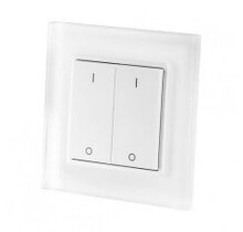 Drahtloser Wanddimmer für LED-Streifen – 2 Zonen, 12V/24V, max. 144W, RF-Fernbedienung, PWM-Technologie, kompatibel mit RGB/RGBW LED-Streifen, einfache Montage, präzise Helligkeitssteuerung