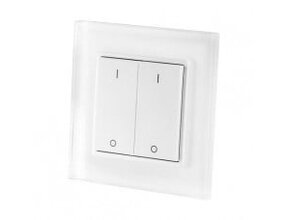 Funk-Wanddimmer für LED-Streifen – 2 Zonen, 12V/24V, max. 144W, PWM-Technologie