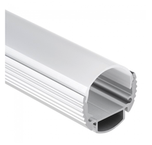LED Streifenprofil 2 Meter rund mit Abdeckung, 28,20 mm x 19,81 mm, 360° Aluminium, 360ALU – Hochwertiges Alu-Profil für LED-Beleuchtung, präzise Maße, optimale Lichtstreuung