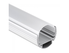 LED Alu-Profil 2m rund für LED Streifen mit Abdeckung 28,20x19,81mm – 360ALU