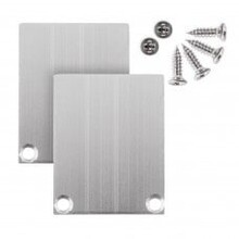 2x LED Alu-Profil Endkappen mit Schrauben – XL04ALU.C2 für LED Streifen