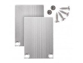 2x LED Profil Endkappen mit Schrauben – XL04ALU.C3 für LED Streifen