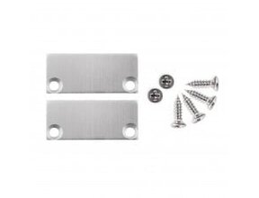 2x LED Alu-Profil Endkappen mit Schrauben – XL04ALU.C1 für LED Streifen