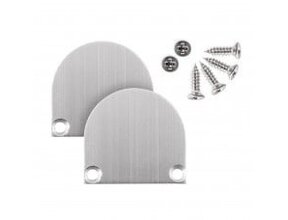 2x LED Profil Endkappen mit Schrauben – XL04ALU C4 für LED Streifen