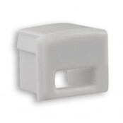 Aluminium Endkappe mit Kabeldurchführung für LED Streifen – 02ALU | Präzise Passform, 20 mm Breite, IP20 Schutzklasse, ideal für LED-Profile