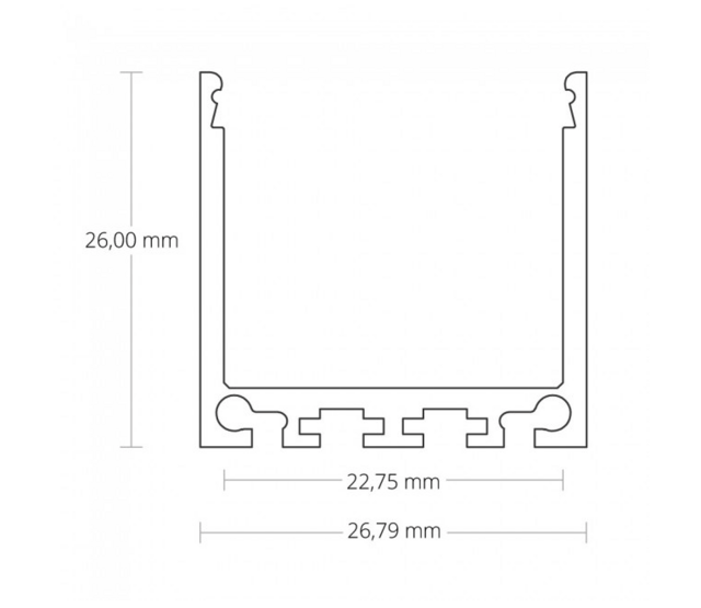 LED Streifen Profil XL 2 Meter mit runder Abdeckung 24mm, 36,79mm x 11,69mm - XL7.C4ALU, Aluminium, für LED-Beleuchtung, Montageprofil, Lichtleiste LED Streifen Profil XL 2 Meter mit runder Abdeckung 24mm, 36,79mm x 11,69mm - XL7.C4ALU, Aluminium, für LED-Beleuchtung, Montageprofil, Lichtleiste