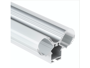 LED Profil für 2 LED Streifen 2m mit Abdeckung PL12