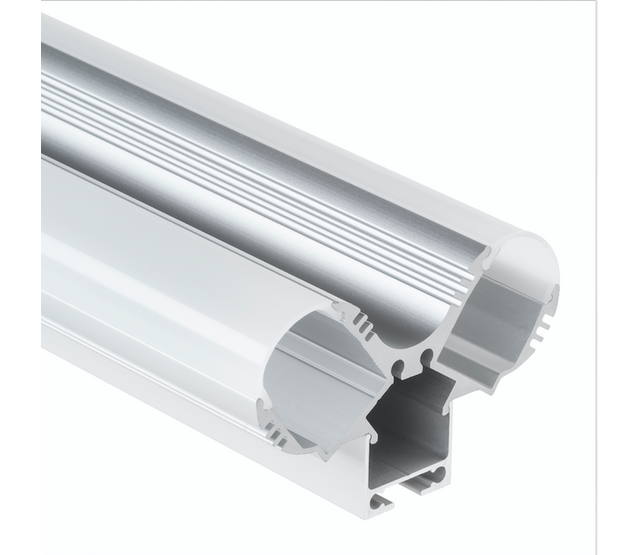 LED-Aluminiumprofil für 2 LED-Streifen 2 Meter mit Diffusor PL12 – Hochwertiges Profil für gleichmäßige Lichtverteilung, inkl. Montagezubehör, 2000 mm Länge, ideal für Innen- und Außenbeleuchtung LED-Aluminiumprofil für 2 LED-Streifen 2 Meter mit Diffusor PL12 – Hochwertiges Profil für gleichmäßige Lichtverteilung, inkl. Montagezubehör, 2000 mm Länge, ideal für Innen- und Außenbeleuchtung