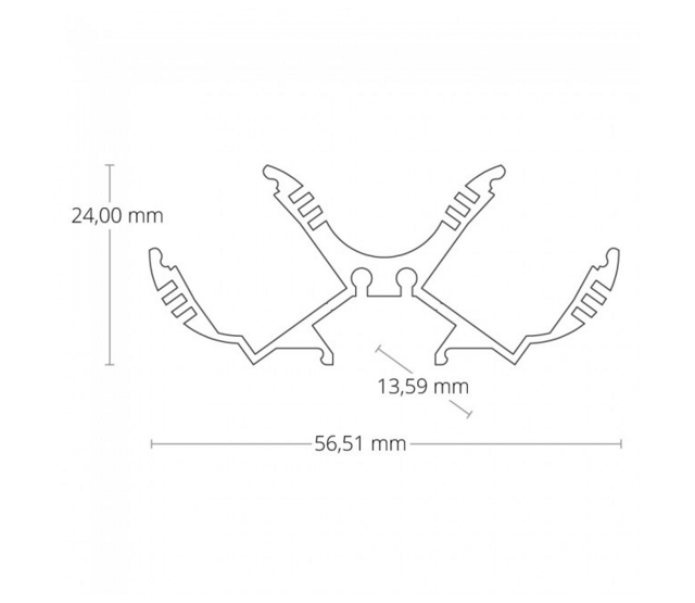 LED-Aluminiumprofil für 2 LED-Streifen 2 Meter mit Diffusor PL12 – Hochwertiges Profil für gleichmäßige Lichtverteilung, inkl. Montagezubehör, 2000 mm Länge, ideal für Innen- und Außenbeleuchtung LED-Aluminiumprofil für 2 LED-Streifen 2 Meter mit Diffusor PL12 – Hochwertiges Profil für gleichmäßige Lichtverteilung, inkl. Montagezubehör, 2000 mm Länge, ideal für Innen- und Außenbeleuchtung