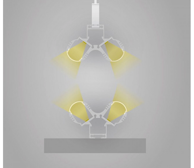 LED-Aluminiumprofil für 2 LED-Streifen 2 Meter mit Diffusor PL12 – Hochwertiges Profil für gleichmäßige Lichtverteilung, inkl. Montagezubehör, 2000 mm Länge, ideal für Innen- und Außenbeleuchtung LED-Aluminiumprofil für 2 LED-Streifen 2 Meter mit Diffusor PL12 – Hochwertiges Profil für gleichmäßige Lichtverteilung, inkl. Montagezubehör, 2000 mm Länge, ideal für Innen- und Außenbeleuchtung