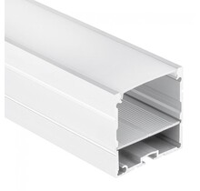 LED Aluminiumprofil XL 2 Meter mit Diffusor, 40,10 mm x 40,10 mm, für LED Streifen – XL17ALU, hochwertige Beleuchtungslösung