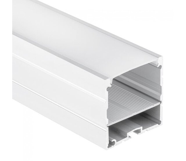 LED Aluminiumprofil XL 2 Meter mit Diffusor, 40,10 mm x 40,10 mm, für LED Streifen – XL17ALU, hochwertige Beleuchtungslösung LED Aluminiumprofil XL 2 Meter mit Diffusor, 40,10 mm x 40,10 mm, für LED Streifen – XL17ALU, hochwertige Beleuchtungslösung