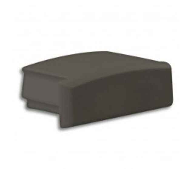 LED-Streifen-Endkappe ohne Kabeldurchführung - 01ZWART | Schwarz, IP20, für 10 mm breite LED-Bänder, 1 Stück | Schutzabdeckung für LED-Profile, staubdicht, einfach zu montieren